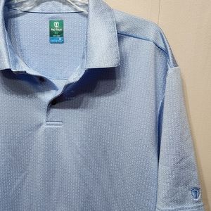 Pro Tour‎ Polo  XL Cool Play Blue Short Sleeve Golf Shirt Casual Office B405